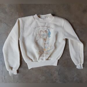 Vintage 80s Holly Hobbie Toddler Girls Sweatshirt Cream 2T 3T